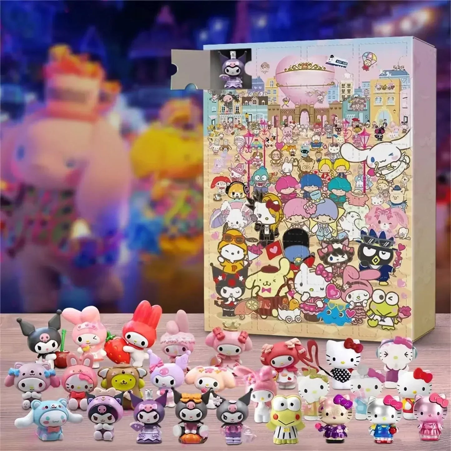 Cartoon Advent Calendar– 24-Day Countdown Resin Gift with Stitch & Santa Designs for Christmas & New Year (2025 Edition)