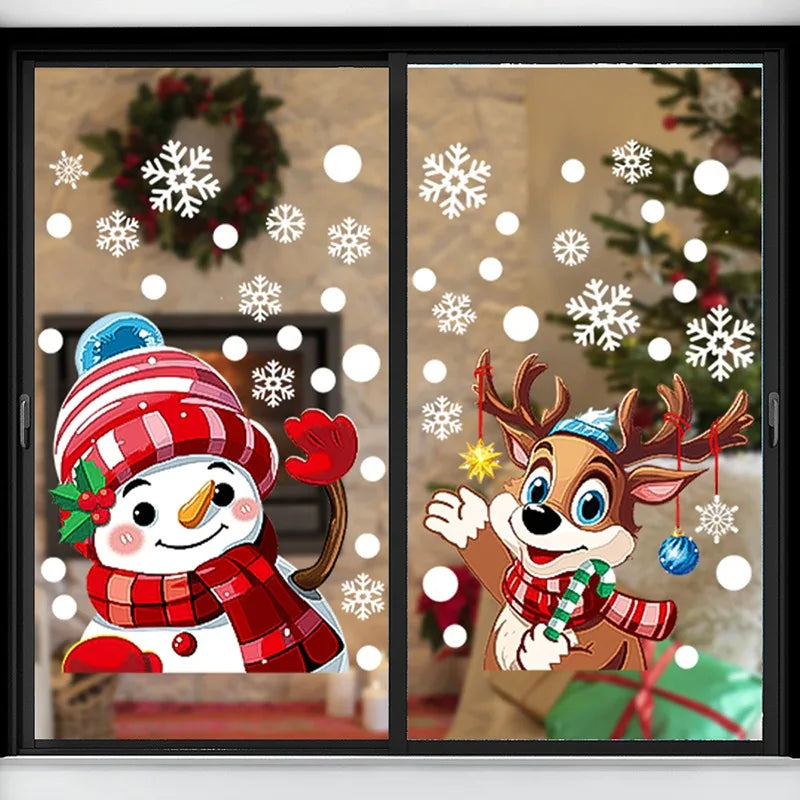 Christmas Window Decals – Static PVC Glass Stickers with Double-Sided Printing for Festive Home Décor & DIY Fun (2025 Edition)