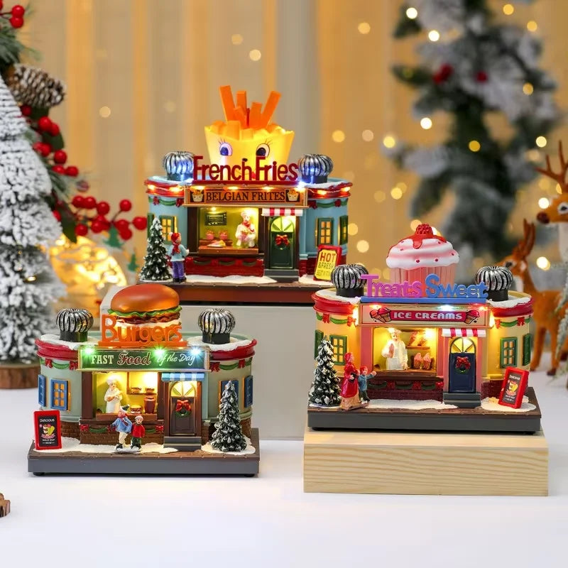 Rotating LED Christmas Music Box – Glowing Santa Ornament with Octave Melody for Holiday Décor & Gifting (2025 Edition)