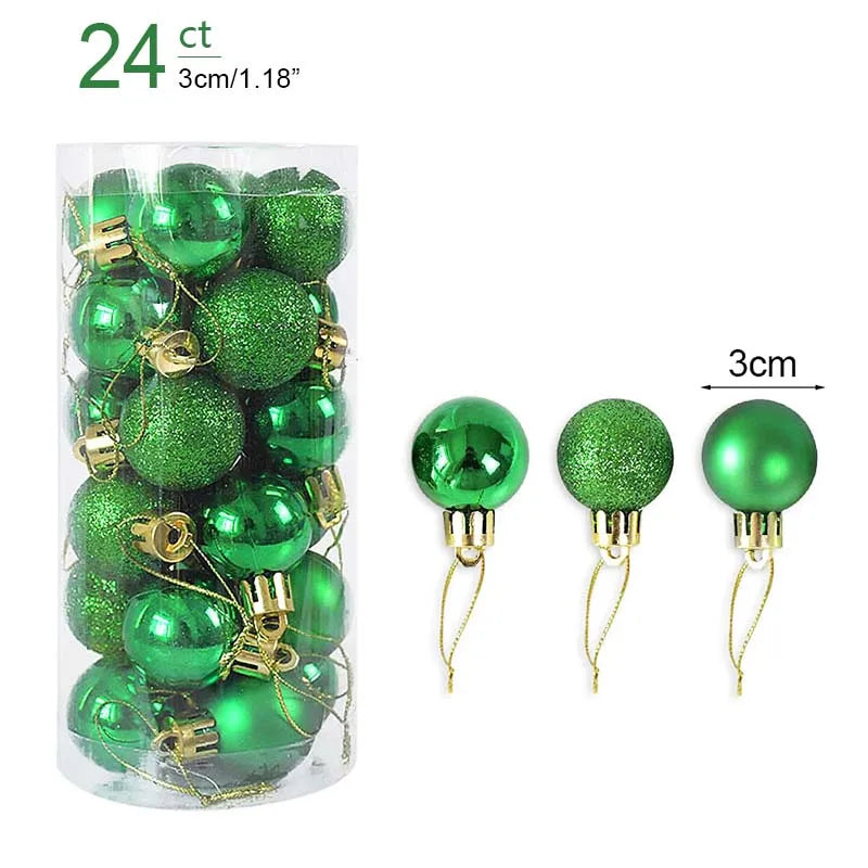Christmas Ball Ornaments – 1 Box of Hanging Tree Pendants for Holiday Décor, Parties & Gifting (2025 Edition)