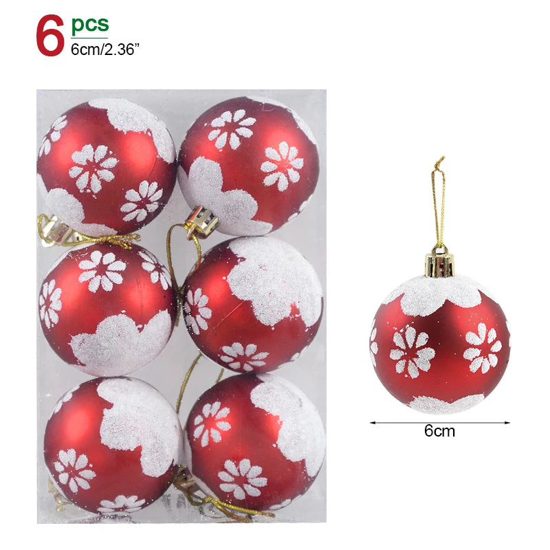 Christmas Ball Ornaments – 1 Box of Hanging Tree Pendants for Holiday Décor, Parties & Gifting (2025 Edition)