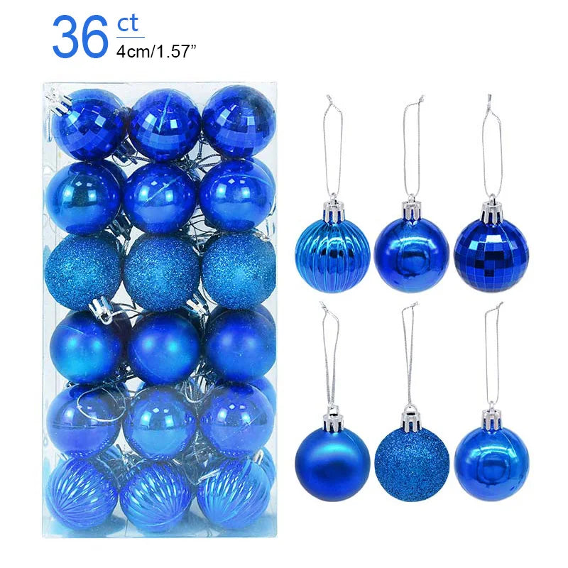 Christmas Ball Ornaments – 1 Box of Hanging Tree Pendants for Holiday Décor, Parties & Gifting (2025 Edition)
