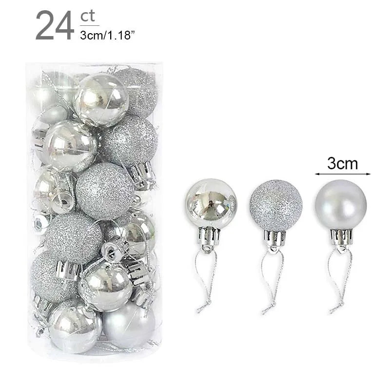 Christmas Ball Ornaments – 1 Box of Hanging Tree Pendants for Holiday Décor, Parties & Gifting (2025 Edition)