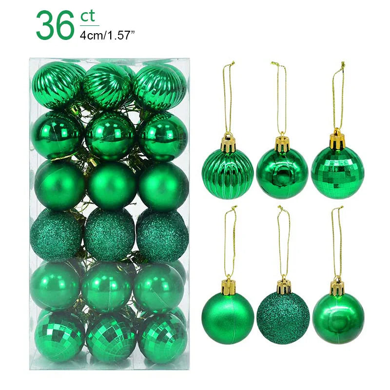 Christmas Ball Ornaments – 1 Box of Hanging Tree Pendants for Holiday Décor, Parties & Gifting (2025 Edition)
