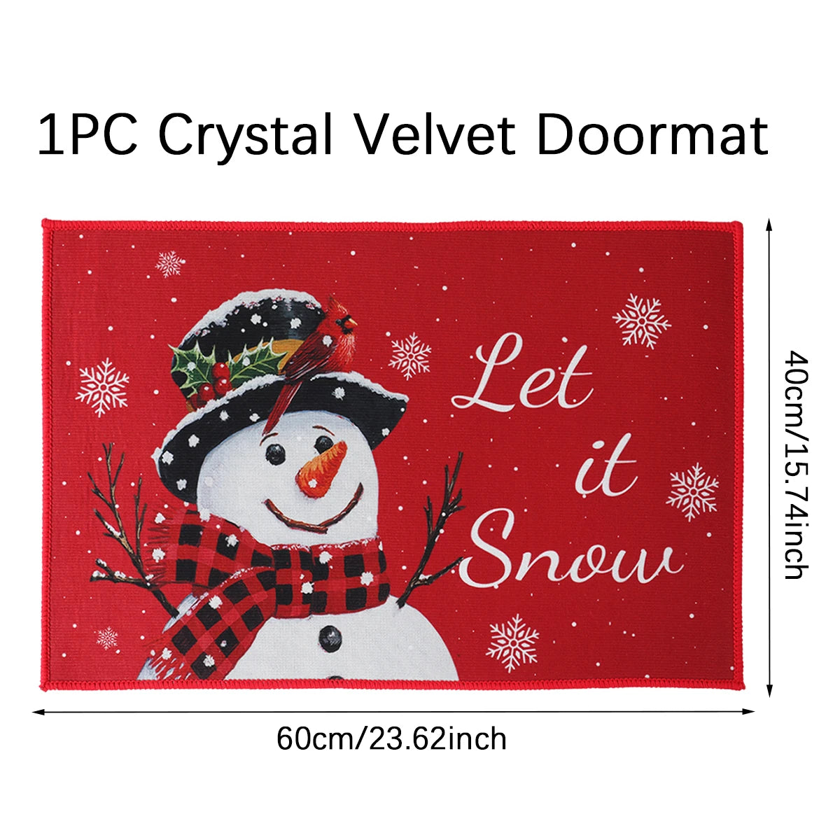Santa Claus Christmas Door Mat – Outdoor Welcome Carpet for Home Entryway Décor (2025–2026 Edition)