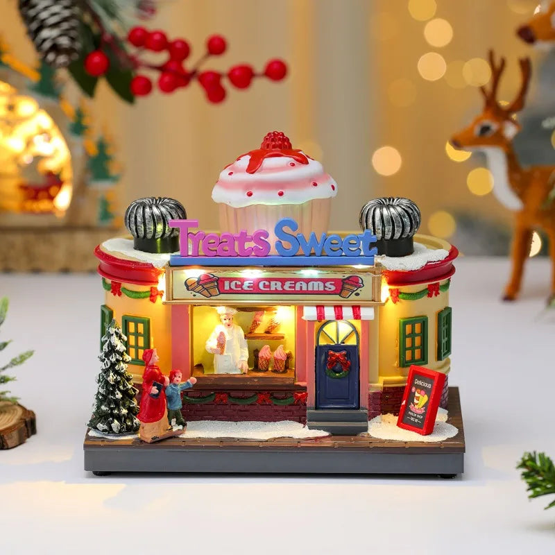 Rotating LED Christmas Music Box – Glowing Santa Ornament with Octave Melody for Holiday Décor & Gifting (2025 Edition)
