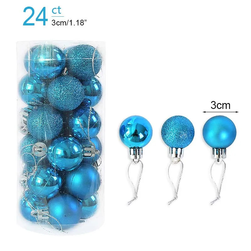Christmas Ball Ornaments – 1 Box of Hanging Tree Pendants for Holiday Décor, Parties & Gifting (2025 Edition)