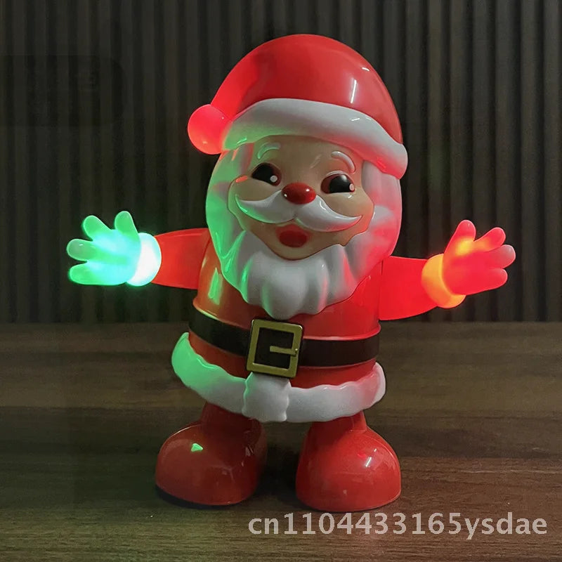 Electric Dancing Santa Claus Doll – 18CM Battery-Operated Christmas Tree Decoration with Music & Gift Box (2025 Edition)