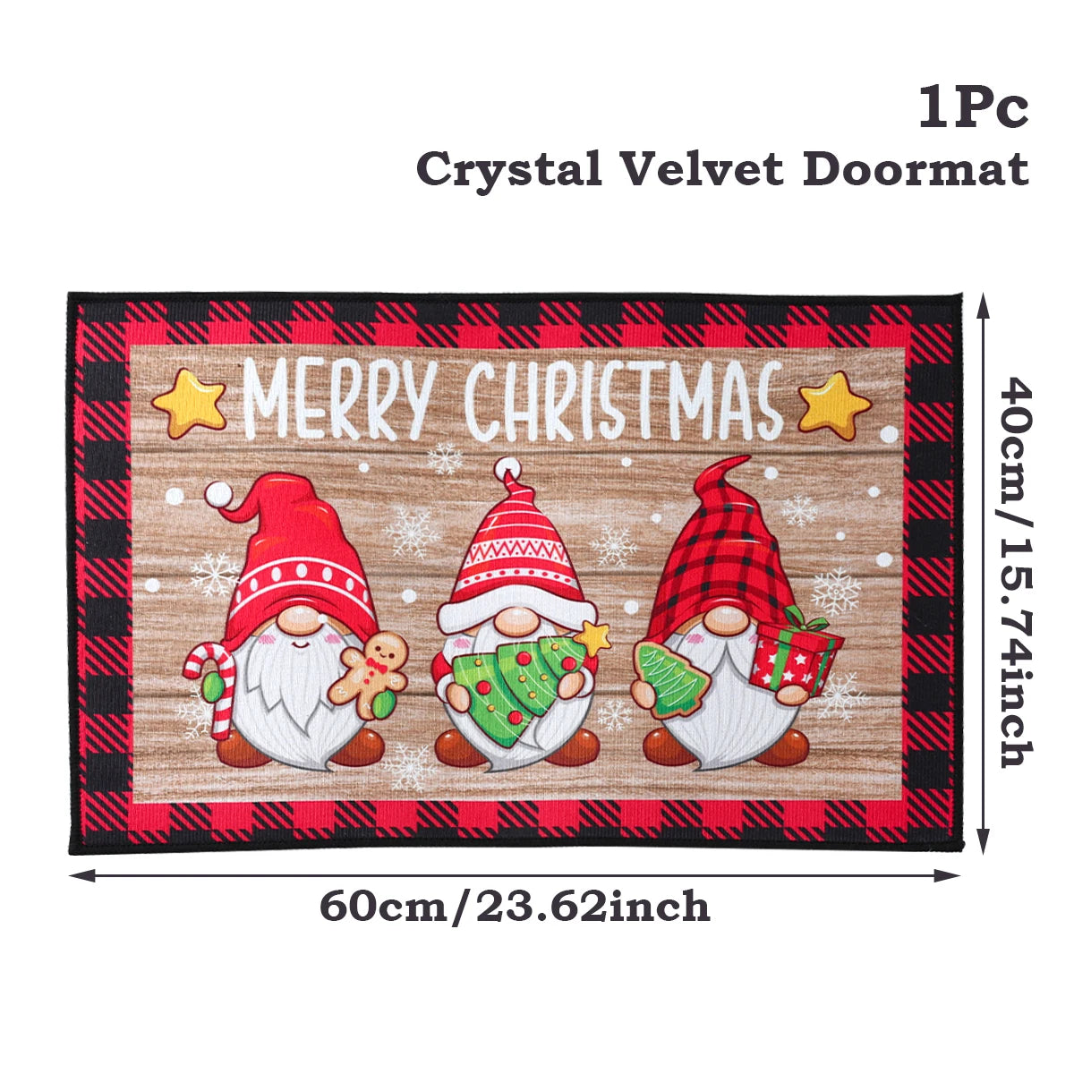 Santa Claus Christmas Door Mat – Outdoor Welcome Carpet for Home Entryway Décor (2025–2026 Edition)