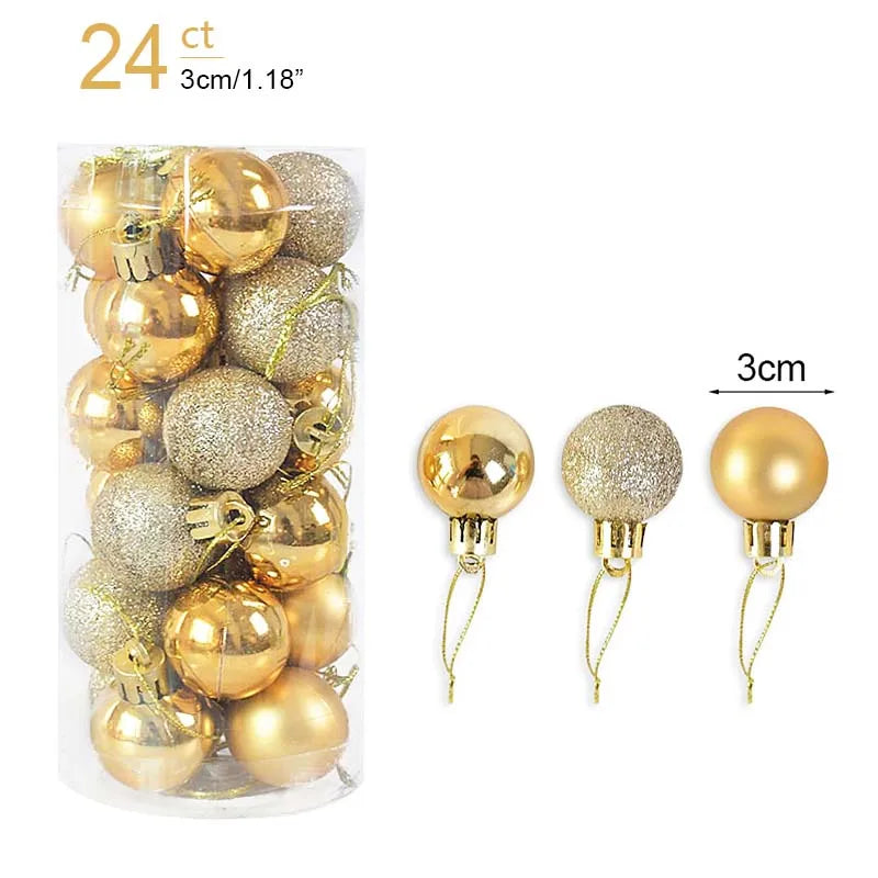 Christmas Ball Ornaments – 1 Box of Hanging Tree Pendants for Holiday Décor, Parties & Gifting (2025 Edition)