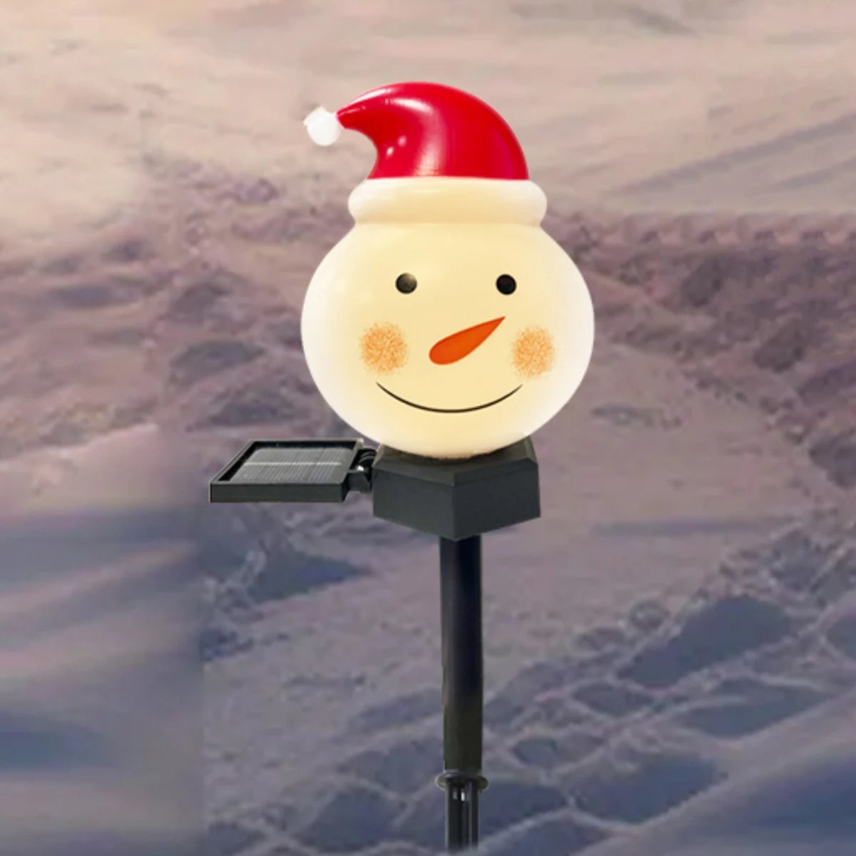 Solar-Powered Santa & Snowman Garden Light – Waterproof Christmas Lawn Stake for Outdoor Décor (2025 Edition)