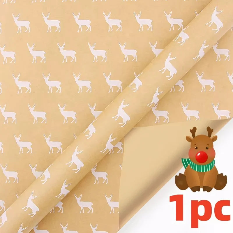 Christmas Gift Wrapping Paper Roll β Snowflake & Tree Pattern (16.9" Γ 590") Eco-Friendly Holiday Packaging for Presents (2025 Edition)