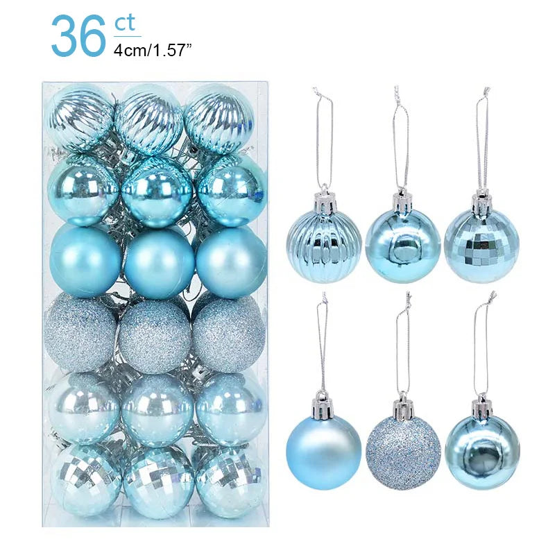 Christmas Ball Ornaments – 1 Box of Hanging Tree Pendants for Holiday Décor, Parties & Gifting (2025 Edition)