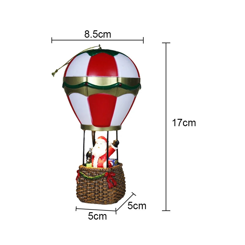 Christmas Glowing Resin Ornament – LED Santa, Snowman & Fireplace Night Light for Holiday Décor & Kids’ Gifts (2025 Edition)