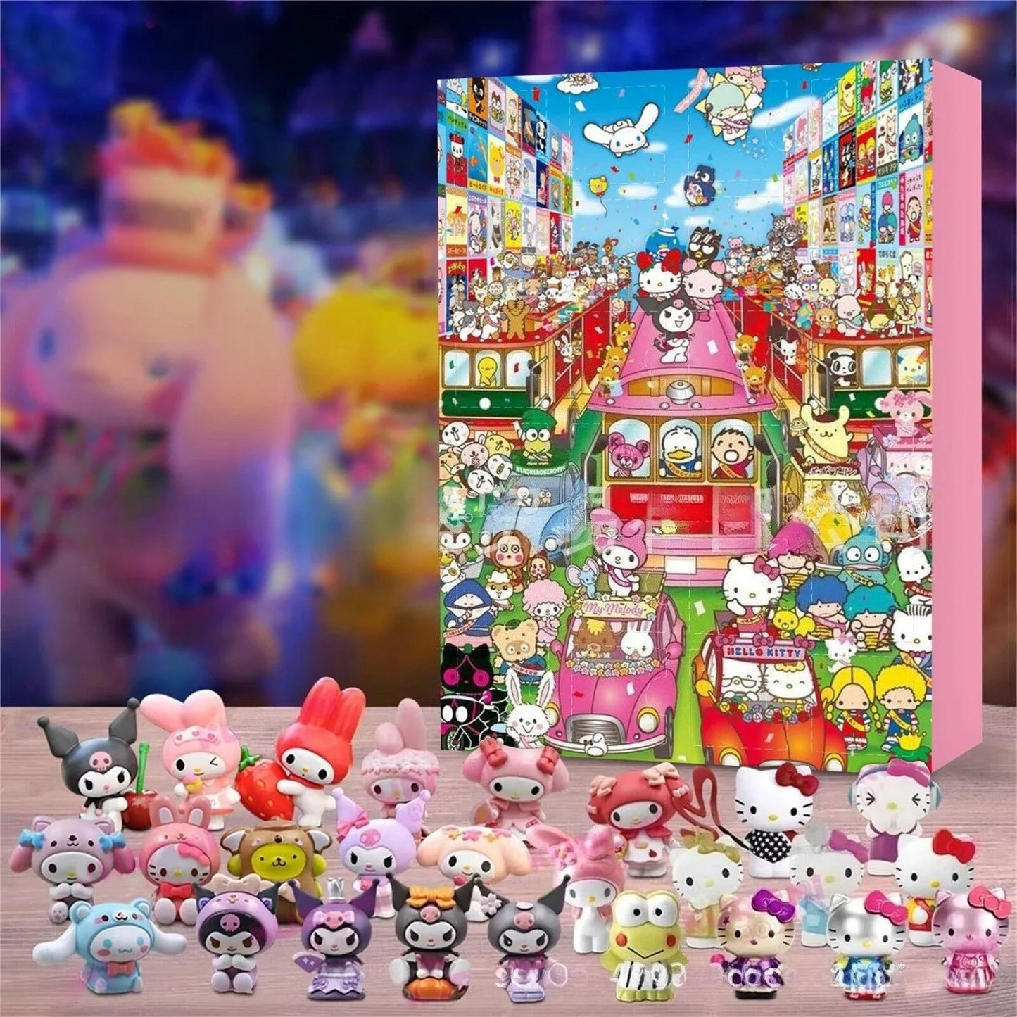 Cartoon Advent Calendar– 24-Day Countdown Resin Gift with Stitch & Santa Designs for Christmas & New Year (2025 Edition)