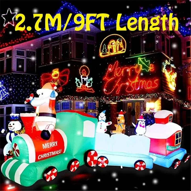 Christmas Inflatable Decoration with Built-In LED Lights – Polyester Ornament with UK Plug for Indoor & Outdoor Holiday Displays (2025 Edition)