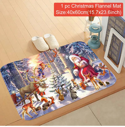 Santa Claus Christmas Door Mat – Outdoor Welcome Carpet for Home Entryway Décor (2025–2026 Edition)