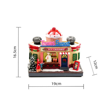 Rotating LED Christmas Music Box – Glowing Santa Ornament with Octave Melody for Holiday Décor & Gifting (2025 Edition)