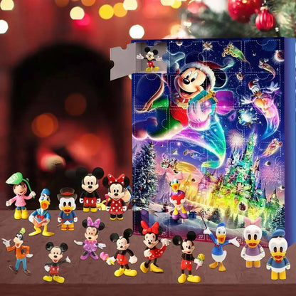 Cartoon Advent Calendar– 24-Day Countdown Resin Gift with Stitch & Santa Designs for Christmas & New Year (2025 Edition)