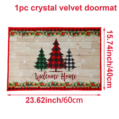 Santa Claus Christmas Door Mat – Outdoor Welcome Carpet for Home Entryway Décor (2025–2026 Edition)