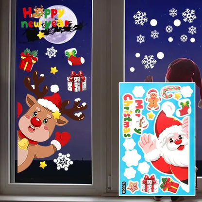 Christmas Window Decals – Static PVC Glass Stickers with Double-Sided Printing for Festive Home Décor & DIY Fun (2025 Edition)