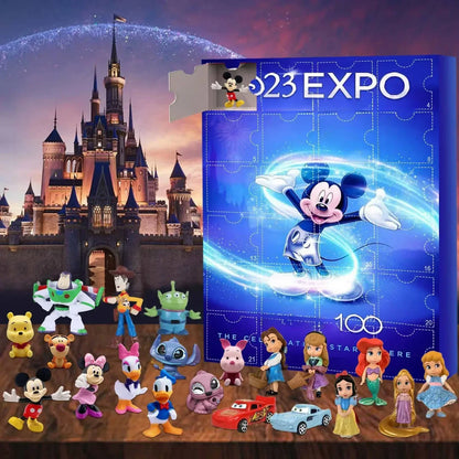 Cartoon Advent Calendar– 24-Day Countdown Resin Gift with Stitch & Santa Designs for Christmas & New Year (2025 Edition)