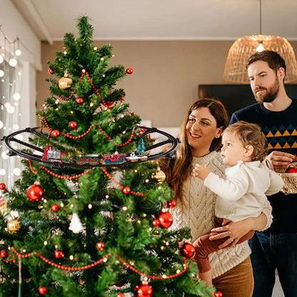 Battery-Operated Christmas Train Set – Sound & Light Railway Toy for Tree Decoration & Festive Play (2025 Edition)