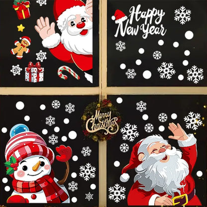 Christmas Window Decals – Static PVC Glass Stickers with Double-Sided Printing for Festive Home Décor & DIY Fun (2025 Edition)