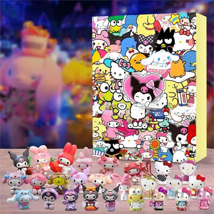 Cartoon Advent Calendar– 24-Day Countdown Resin Gift with Stitch & Santa Designs for Christmas & New Year (2025 Edition)