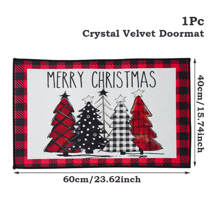 Santa Claus Christmas Door Mat – Outdoor Welcome Carpet for Home Entryway Décor (2025–2026 Edition)