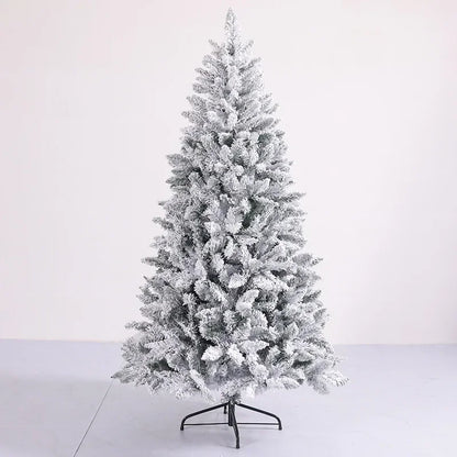 White Christmas Tree with Tree Skirt – 600-Tip Snowy PVC Decoration for Homes, Stores & Seasonal Gifting (2025 Edition)