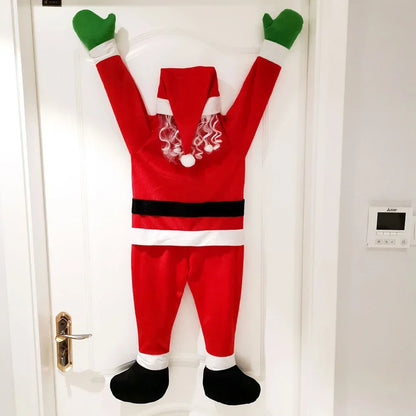 Climbing Santa Claus Decoration – Plush Window & Outdoor Display with Adhesive Tape for Creative Holiday Styling (2025 Edition)