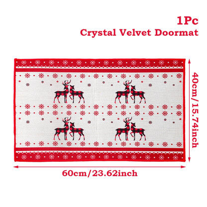 Santa Claus Christmas Door Mat – Outdoor Welcome Carpet for Home Entryway Décor (2025–2026 Edition)