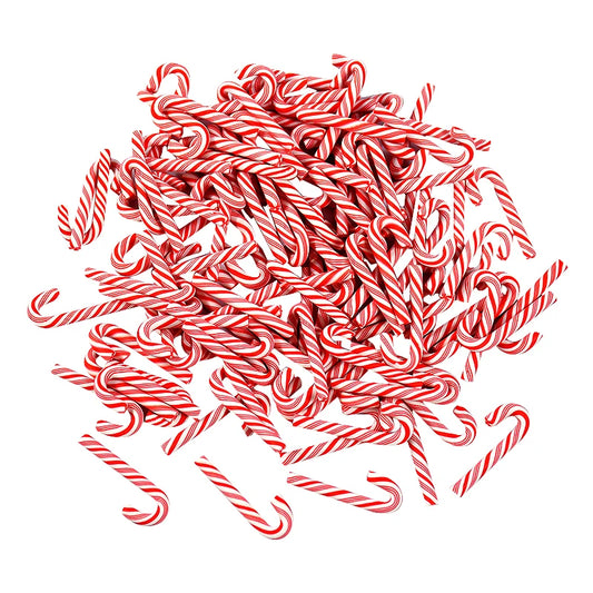 10/30/50 Mini Candy Cane Ornaments – Red & White Resin Pendants for Christmas Crafts, Tree Décor & Holiday Styling (2025 Edition)