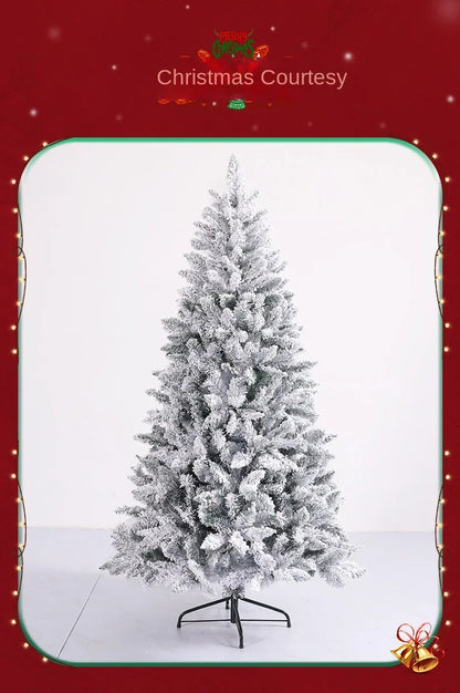 White Christmas Tree with Tree Skirt – 600-Tip Snowy PVC Decoration for Homes, Stores & Seasonal Gifting (2025 Edition)