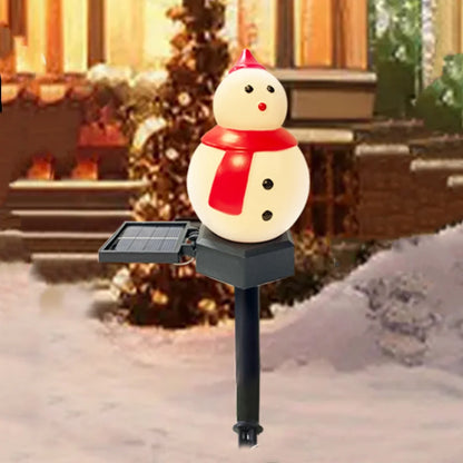 Solar-Powered Santa & Snowman Garden Light – Waterproof Christmas Lawn Stake for Outdoor Décor (2025 Edition)