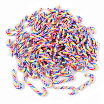 10/30/50 Mini Candy Cane Ornaments – Red & White Resin Pendants for Christmas Crafts, Tree Décor & Holiday Styling (2025 Edition)