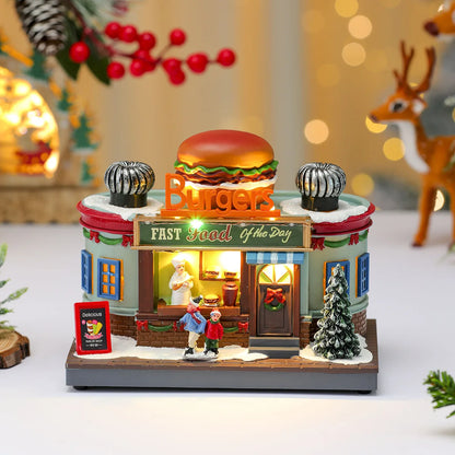 Rotating LED Christmas Music Box – Glowing Santa Ornament with Octave Melody for Holiday Décor & Gifting (2025 Edition)