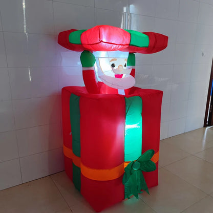 2025 LED Santa Inflatable – Climbing Christmas Decoration for Outdoor Festive Displays