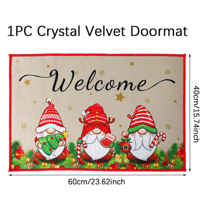 Santa Claus Christmas Door Mat – Outdoor Welcome Carpet for Home Entryway Décor (2025–2026 Edition)