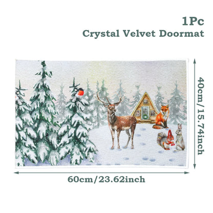 Santa Claus Christmas Door Mat – Outdoor Welcome Carpet for Home Entryway Décor (2025–2026 Edition)
