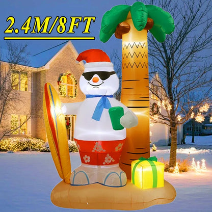 Christmas Inflatable Decoration with Built-In LED Lights – Polyester Ornament with UK Plug for Indoor & Outdoor Holiday Displays (2025 Edition)