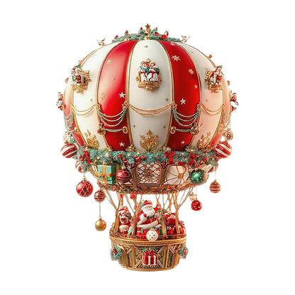 2D Acrylic Hot Air Balloon Christmas Window Pendant – Love Balloon Tree Decoration & Holiday Home Décor