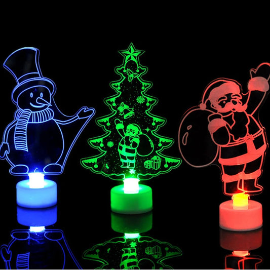 LED Snowman Mini Night Lights – Colourful Flashing Christmas Lamps for Parties & Festive Décor (2025 Edition)