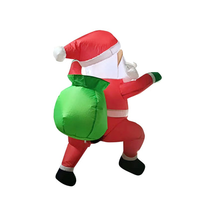 2025 LED Santa Inflatable – Climbing Christmas Decoration for Outdoor Festive Displays