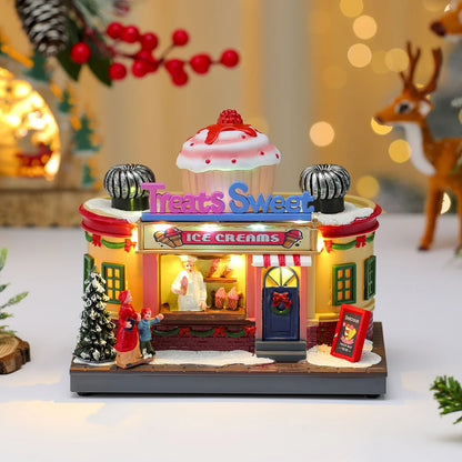 Rotating LED Christmas Music Box – Glowing Santa Ornament with Octave Melody for Holiday Décor & Gifting (2025 Edition)