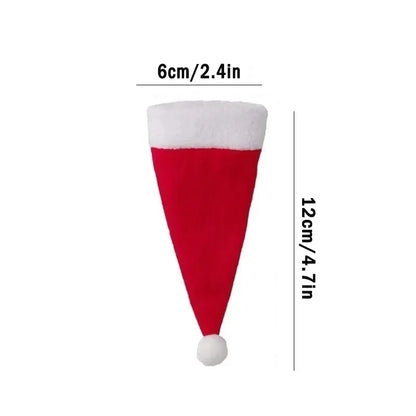 Santa Hat Cutlery Holders – 10/20-Pack Christmas Tableware Bags for Forks & Knives, Festive Table Décor (2025 Edition)