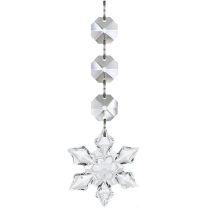 10/20/30 Clear Acrylic Snowflake Ornaments – Crystal Christmas Tree Decorations for Hanging & Holiday Styling (2025 Edition)